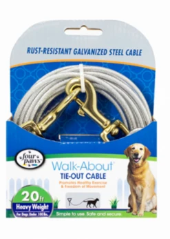 All Four Paws™ Tie-Out Cable Heavy Weight 20'