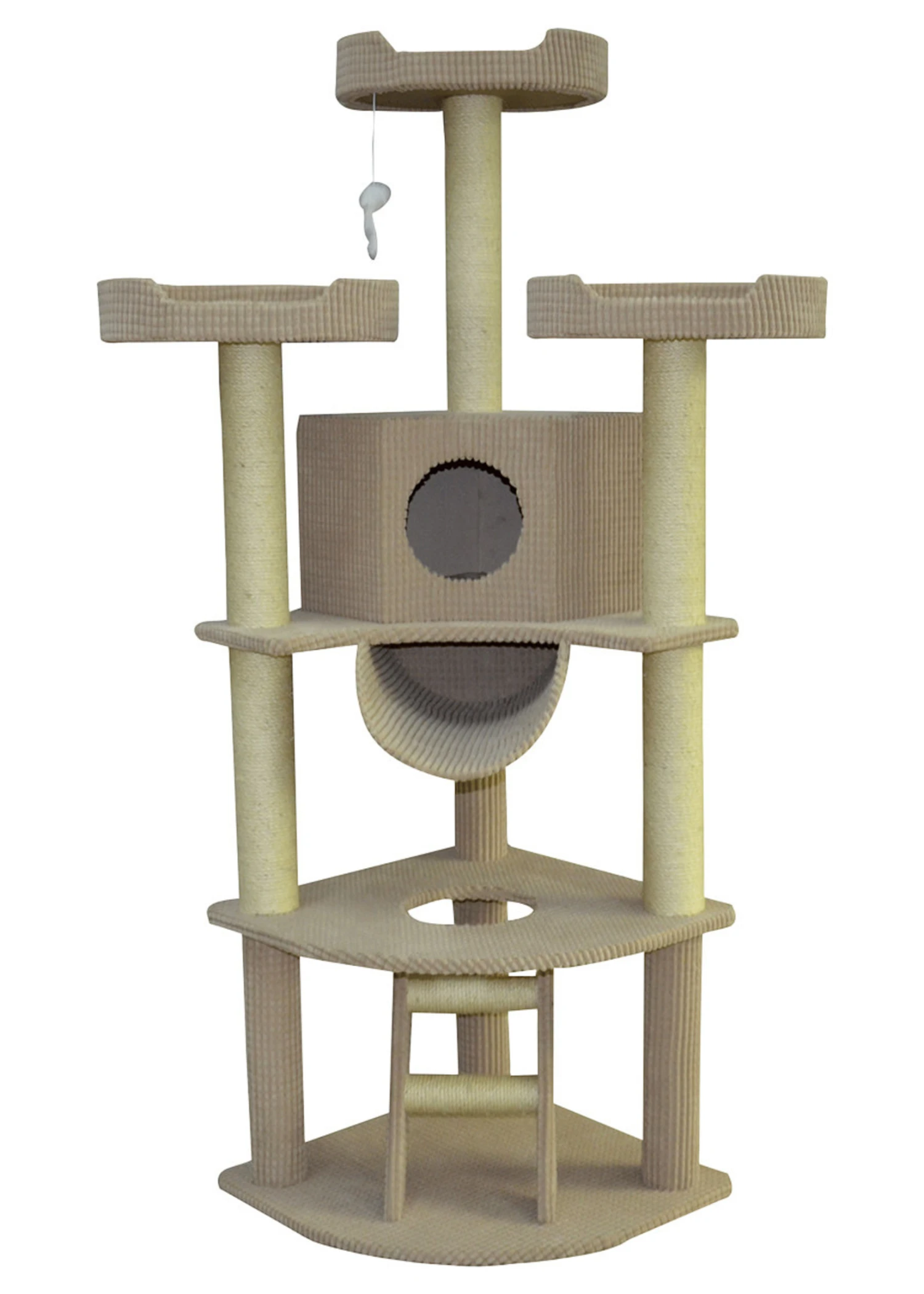Animal Treasures Cat Tree - New Yorker 66" 1 Animal Treasures Cat Tree - New Yorker 66"
