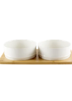 BeOneBreed™ Bamboo & Ceramic Bowls Small 350ml