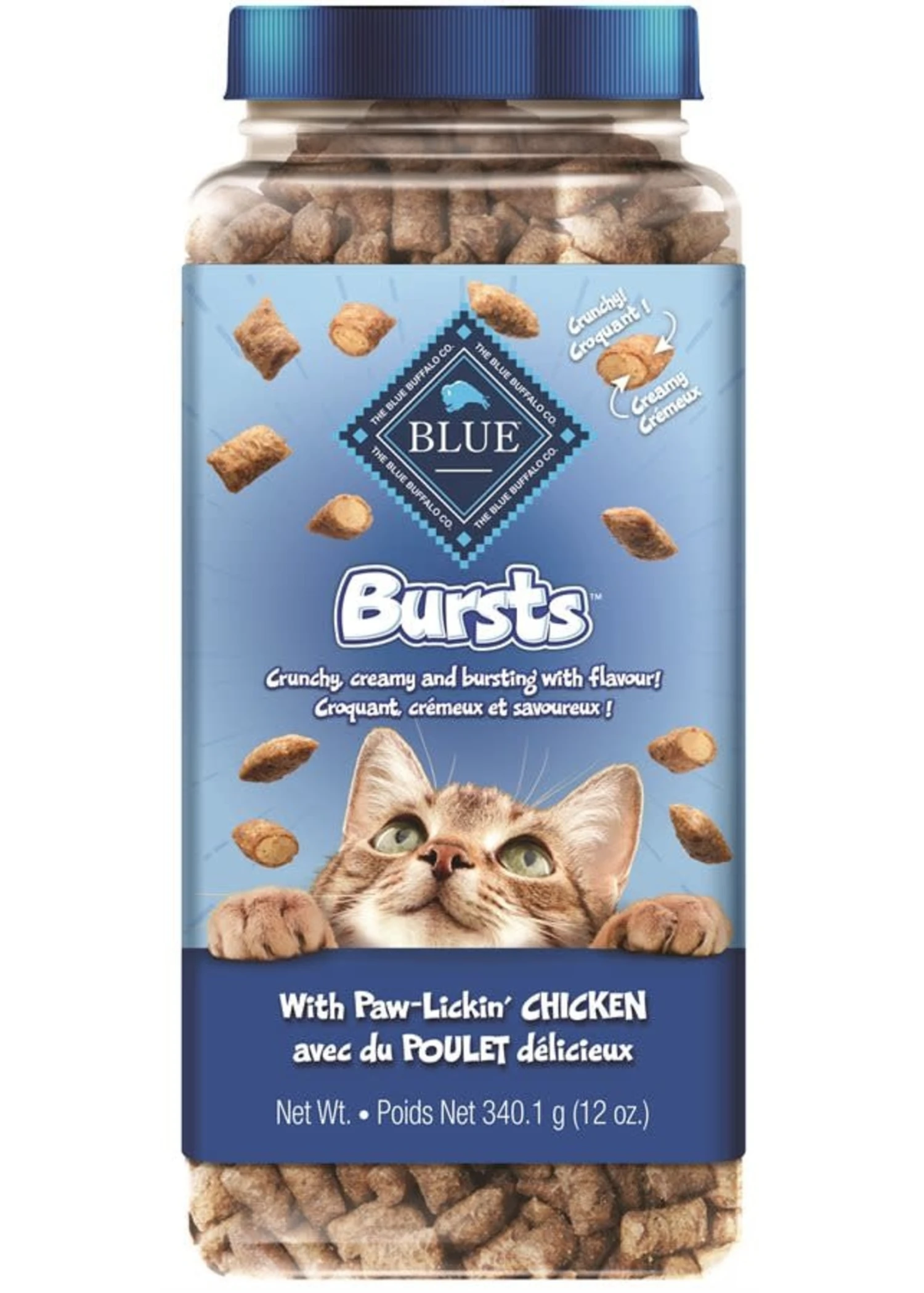 Blue® Bursts™ With Paw-Lickin' Chicken 12oz 1 Blue® Bursts™ With Paw-Lickin' Chicken 12oz