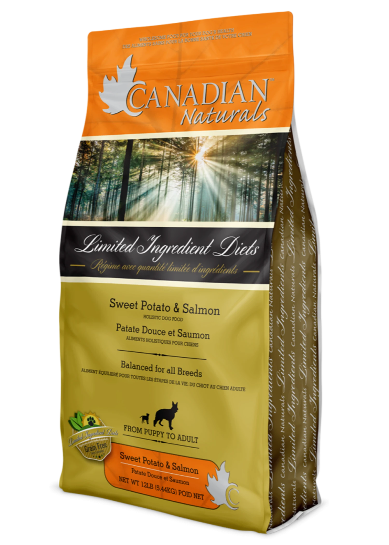 Canadian Naturals L.I.D. Sweet Potato & Salmon Recipe 25lbs 1 Canadian Naturals L.I.D. Sweet Potato & Salmon Recipe 25lbs