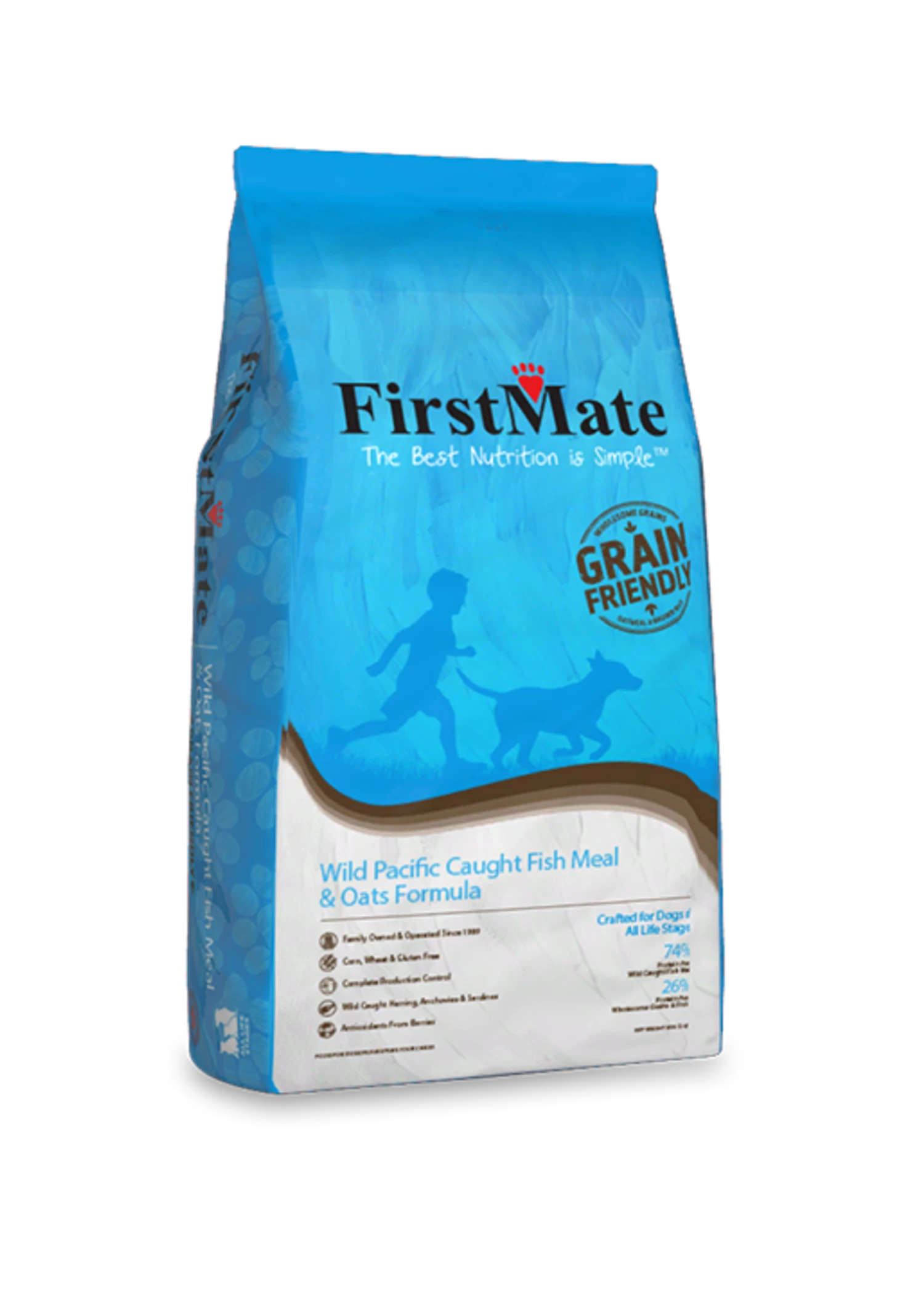 FirstMate Wild Pacific Caught Fish Meal & Oats Formula 25lbs 1 FirstMate Wild Pacific Caught Fish Meal & Oats Formula 25lbs