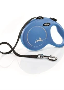 FLEXI RETRACTABLE LEASH CLASSIC TAPE 5m LRG BLUE