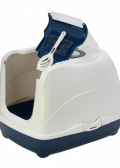 Moderna Flip Cat Closed Litter Box Jumbo Blue