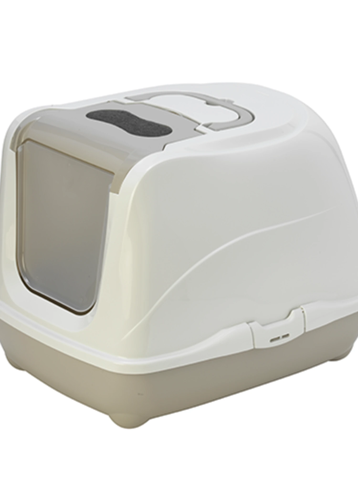 Moderna Flip Cat Closed Litter Box Jumbo Grey 1 Moderna Flip Cat Closed Litter Box Jumbo Grey