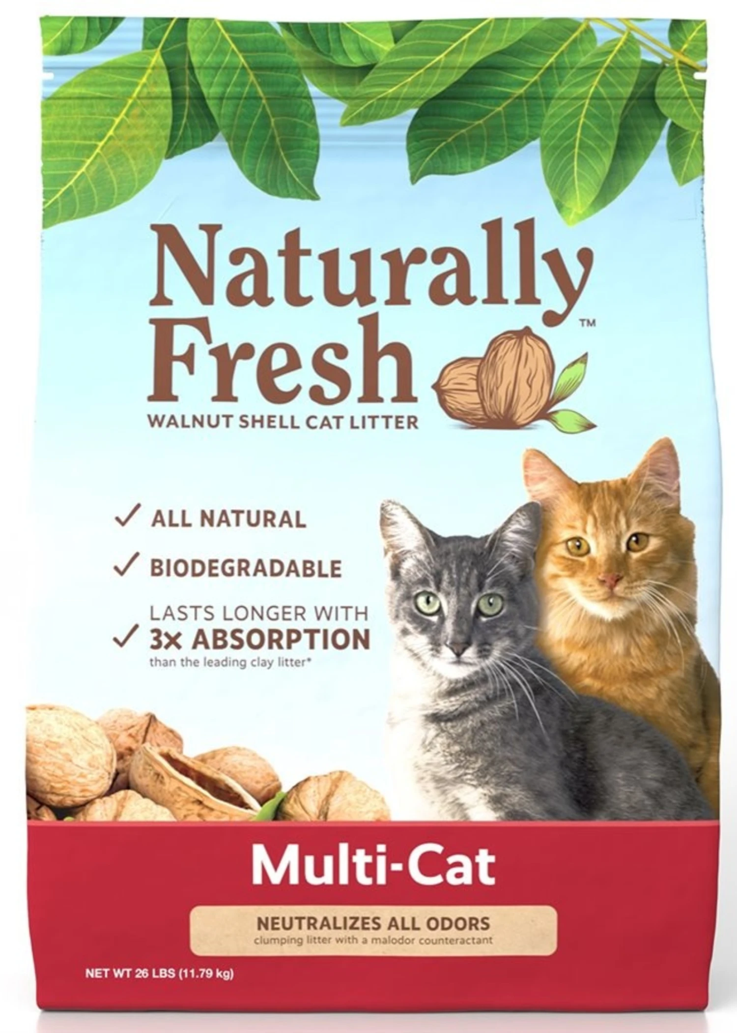 Naturally Fresh™ Multi-Cat Clumping Litter 26lbs 1 Naturally Fresh™ Multi-Cat Clumping Litter 26lbs