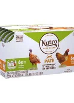 NUTRO PERFECT PORTIONS GRAIN FREE PATE CHICKEN AND TURKEY 12x2 PACK