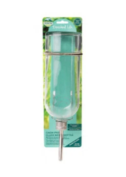 Oxbow Enriched Life Chew Proof Glass Water Bottle - Large (32 Oz)