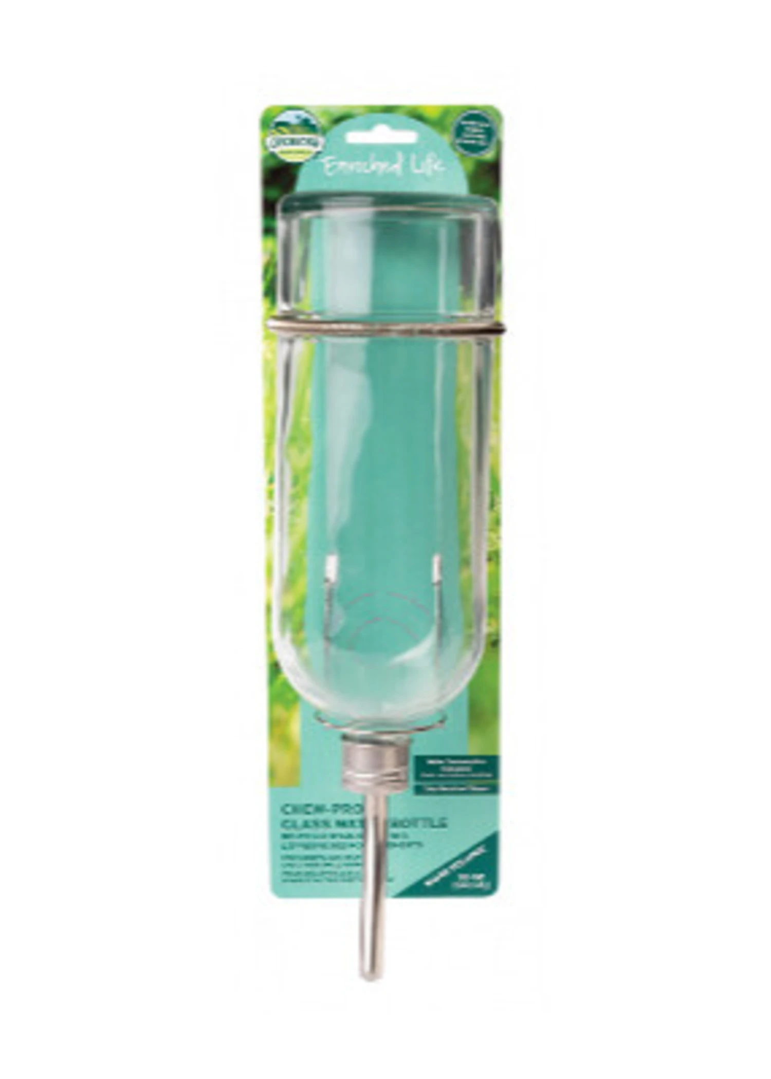 Oxbow Enriched Life Chew Proof Glass Water Bottle - Large (32 Oz) 1 Oxbow Enriched Life Chew Proof Glass Water Bottle - Large (32 Oz)