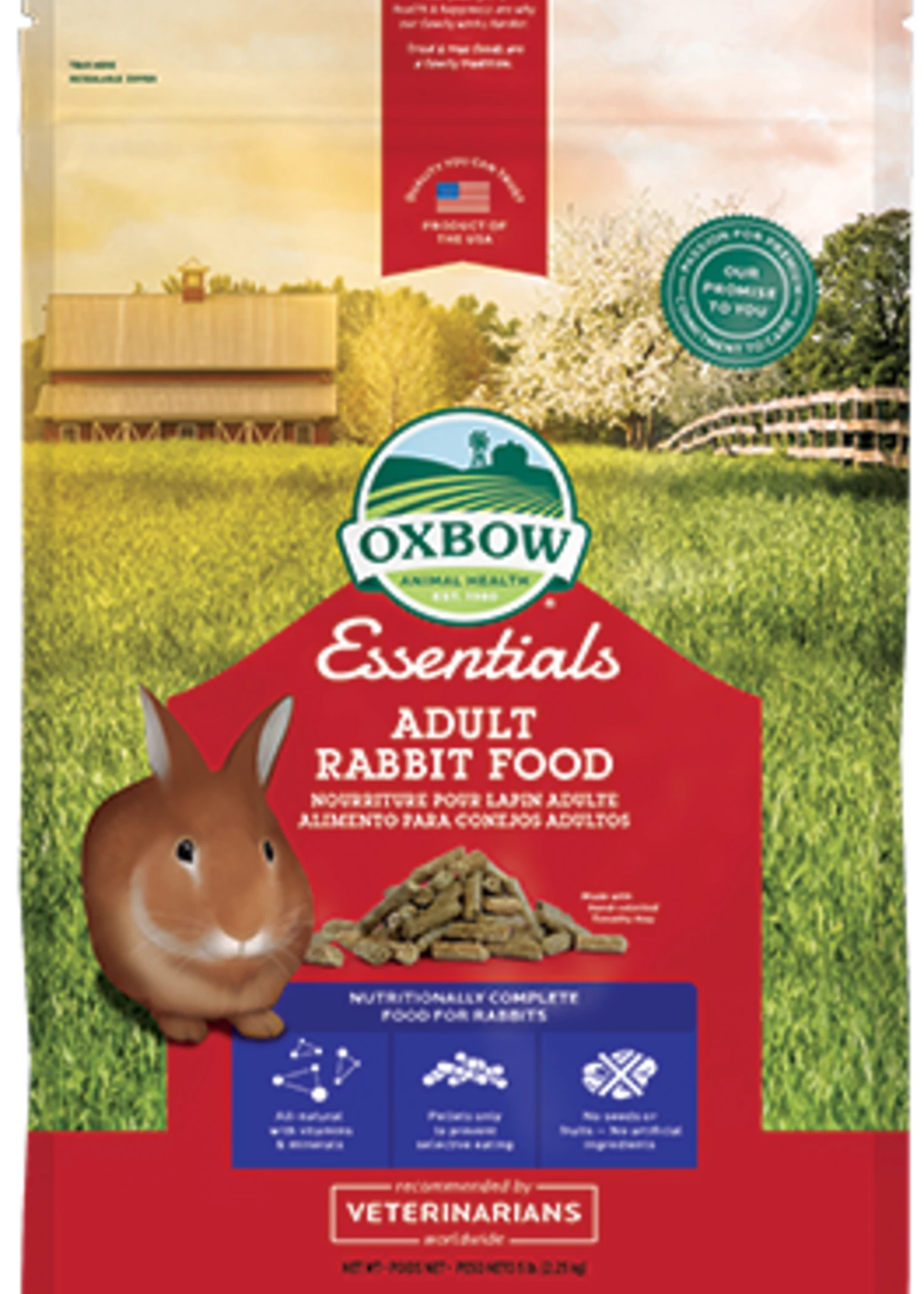 Oxbow Essentials Adult Rabbit Food 5lbs 1 Oxbow Essentials Adult Rabbit Food 5lbs