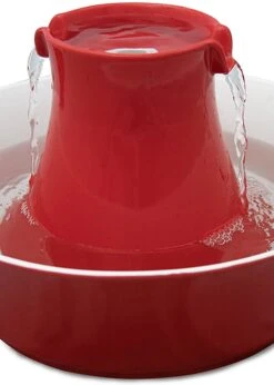 PetSafe DRINKWELL CERAMIC AVALON PET FOUNTAIN RED
