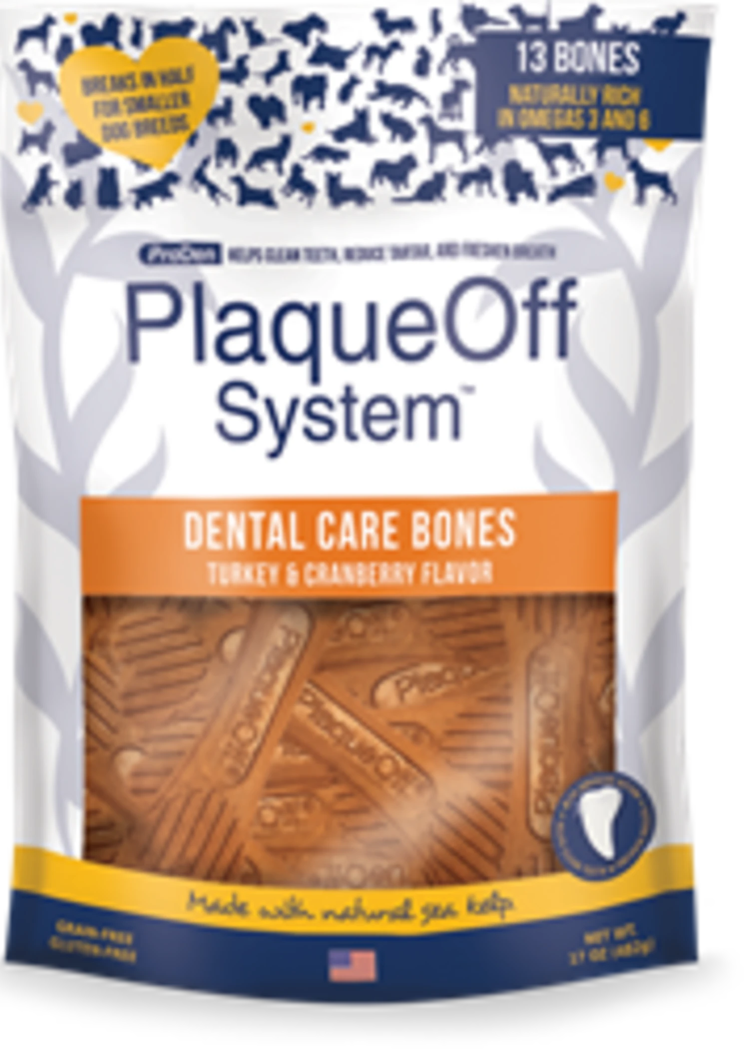 PLAQUE OFF SYSTEM DENTAL CARE BONES TURKEY & CRANBERRY 17oz 1 PLAQUE OFF SYSTEM DENTAL CARE BONES TURKEY & CRANBERRY 17oz
