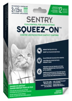 Sentry™ Squeez-On™ Flea Control For Cats & Kittens 3x1.5mL