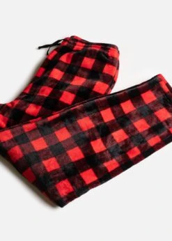 Silver Paw Human Pajama Bottoms Buffalo Plaid Medium