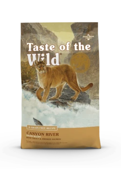 TASTE OF THE WILD GRAIN FREE CANYON RIVER RECIPE W/TROUT & SMOKED SALMON 14lbs