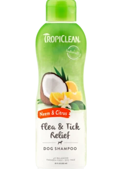 TropiClean Neem & Citrus Flea & Tick Relief Shampoo 20oz