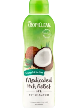 TropiClean Oatmeal & Tea Tree Medicated Itch Relief Shampoo 20oz