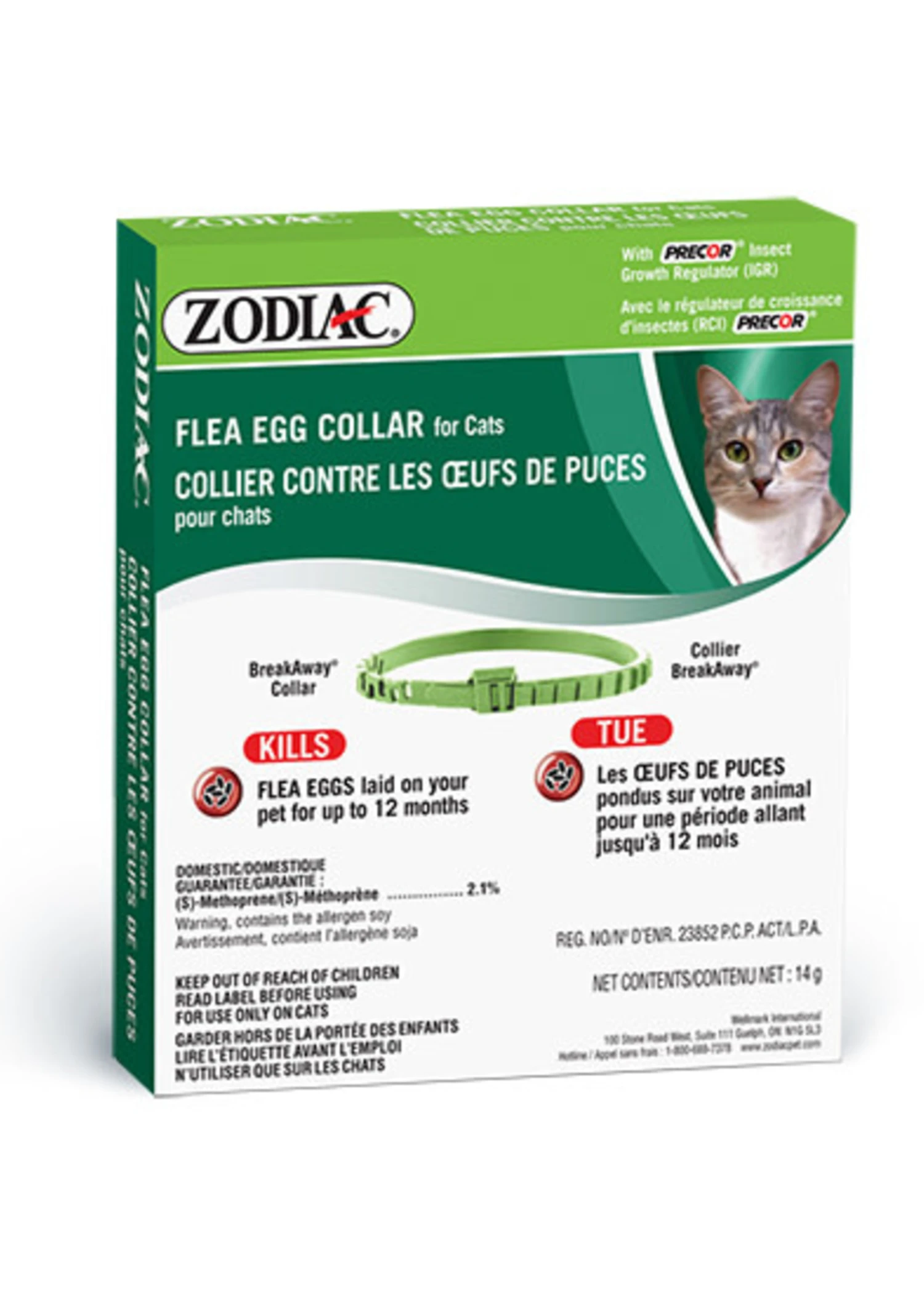 Zodiac® Flea Egg Collar For Cats 1 Zodiac® Flea Egg Collar For Cats