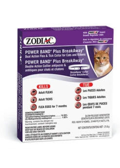 Zodiac® Power Band® Plus BreakAway® Dual Action Flea & Tick Collar For Cats & Kittens