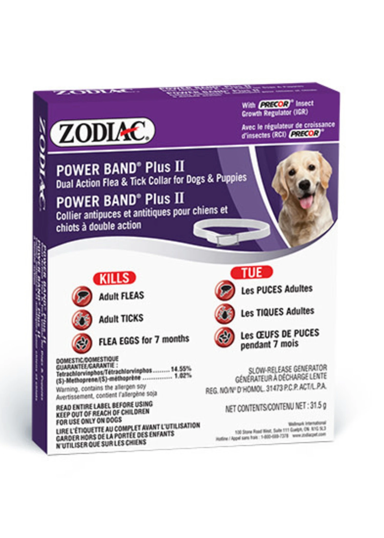 Zodiac® Power Band® Plus II Dual Action Flea & Tick Collar For Dogs & Puppies 1 Zodiac® Power Band® Plus II Dual Action Flea & Tick Collar For Dogs & Puppies