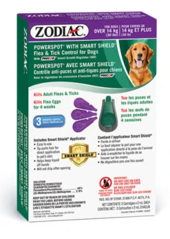 Zodiac® Powerspot® With Smart Shield® Flea & Tick Control For Dogs Over 14kG